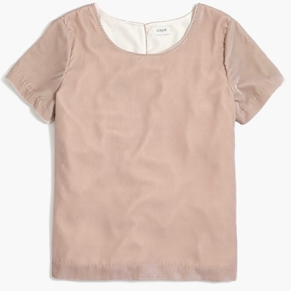 J Crew Velvet Top